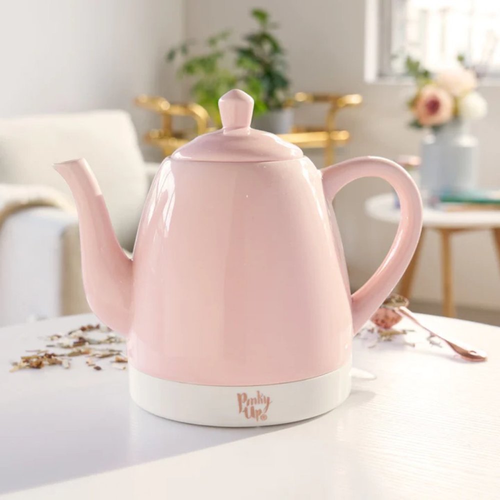 PINK CERAMIC ELECTRIC TEA KETTLE